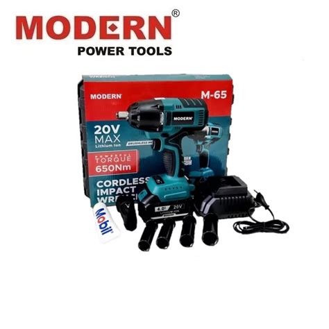 Jual MODERN M65 Mesin Bor Impact Wrench Cordless 20V Pembuka Baut