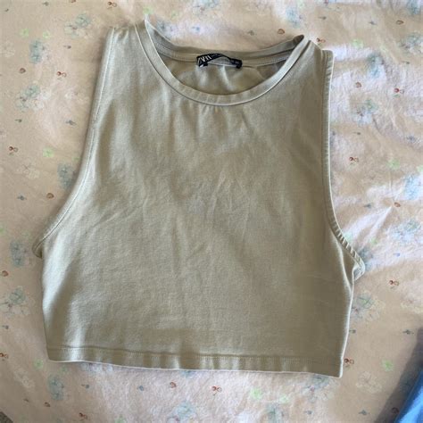 Zara High Neck Tanks Great Condition Size Depop