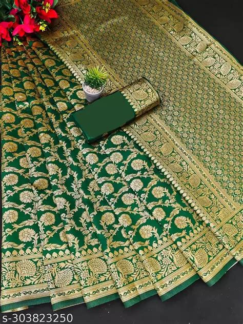 Woven Kanjivaram Jacquard Pure Silk Saree