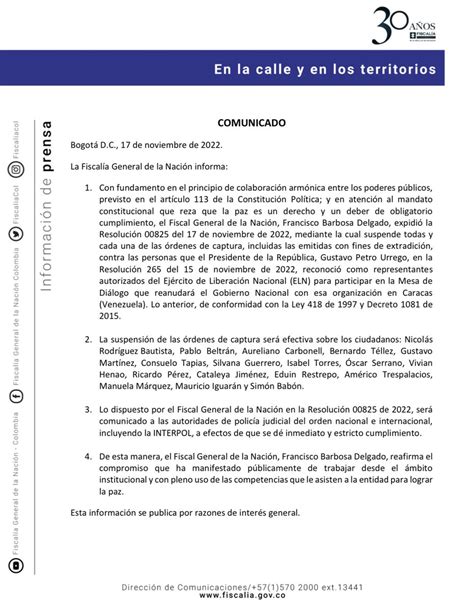 Fiscal A Colombia On Twitter Atenci N Comunicado Oficial De La