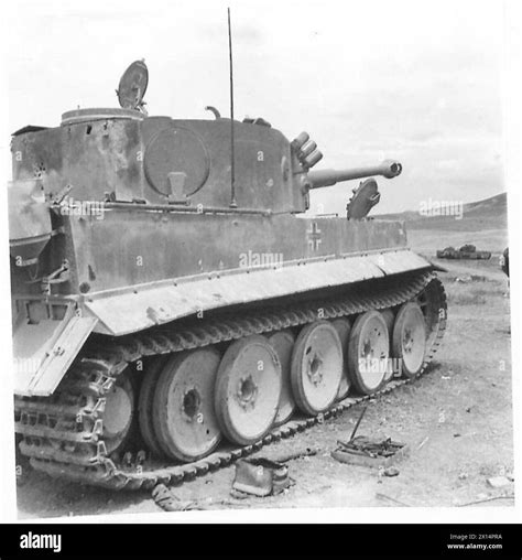 The Tiger Tank Side View Of Tank From Rear British Army Stock Photo