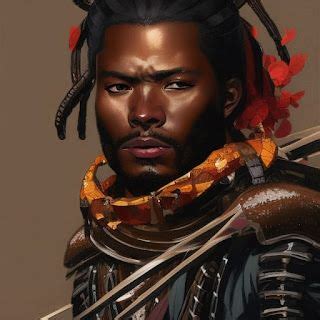 The First Black Samurai Yasuke The African African Samurai Painted