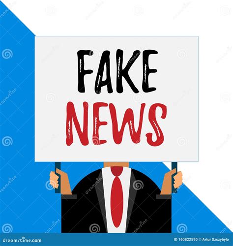 Conceptual Hand Writing Showing Fake News. Business Photo Showcasing