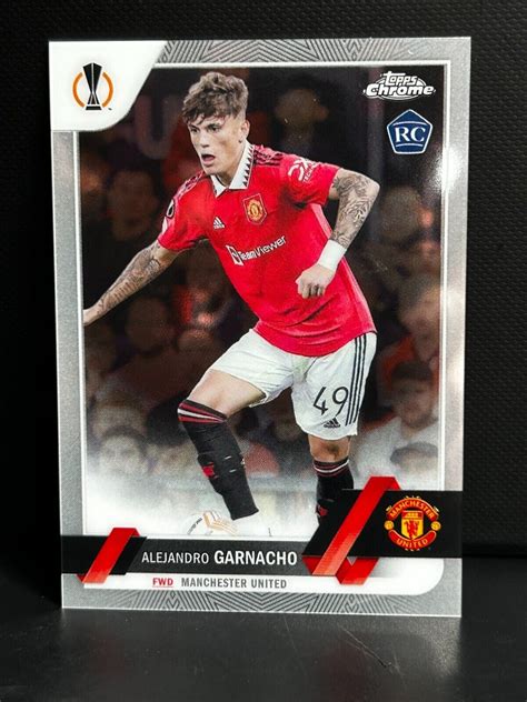 Topps Chrome Uefa Alejandro Garnacho Rc Manchester United