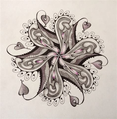 ZIA By Sharon Robinson Shaz Robinson Flickr Mandala Doodle Tangle