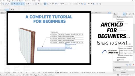 Archicad Complete Tutorial For Beginners Basic Fundamentals Steps To