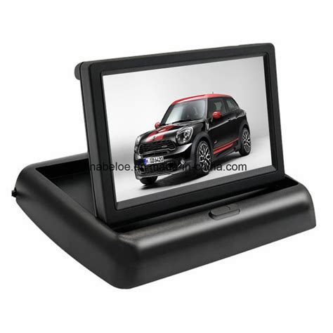 China High Quality Rearview System 5 Inch Folding LCD Car TV Monitor ...