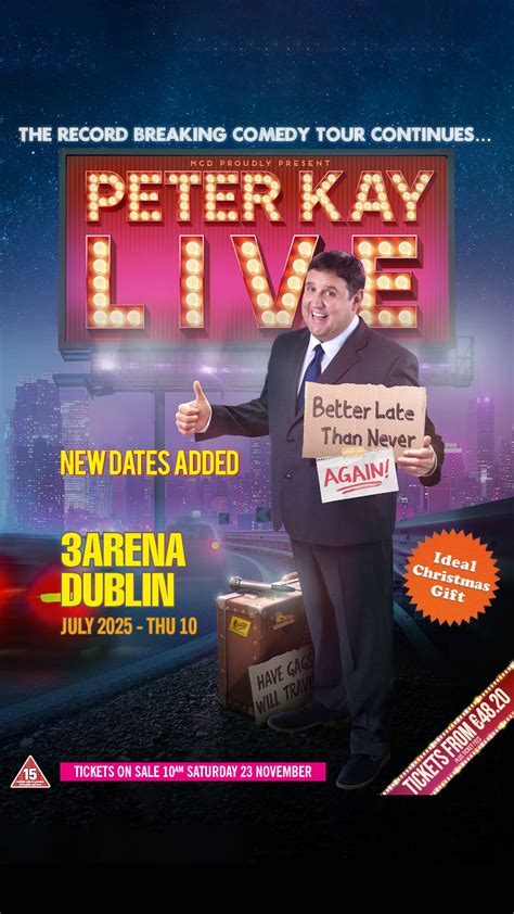 Win Tickets To See Peter Kay Live Next Summer Ireland S Classic Hits