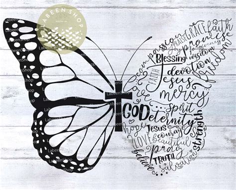 Bible Verse Svg Christian Butterfly Svg Inspirational Svg Etsy New