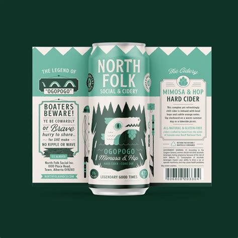 Northfolk Social And Ciderys Can Are Inspired By Canadian Folklore