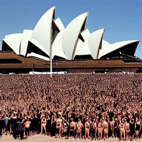 Spencer Tunick Photograph Of Large Group Of Blobfish Stable Diffusion