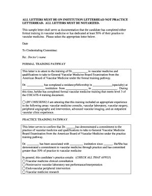 Fillable Online Vascularboard ALL LETTERS MUST BE ON INSTITUTION