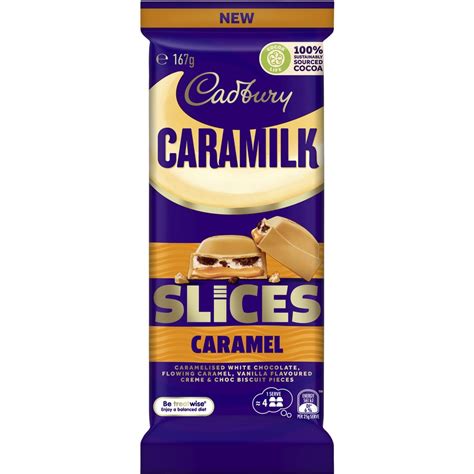 Cadbury Caramilk Slices Caramel Chocolate Block 167g | BIG W