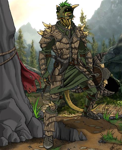 Argonian Warrior by canius on DeviantArt