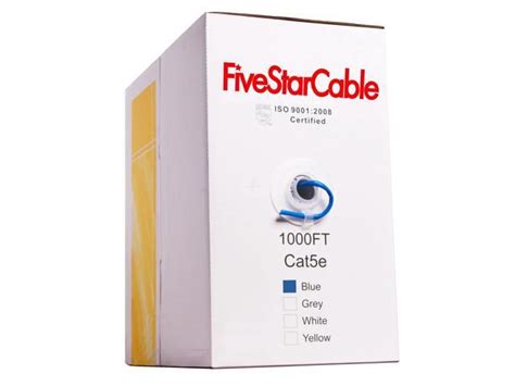 Fivestarcable Cat E Ft Cable Awg Twisted Pair Utp Unshielded