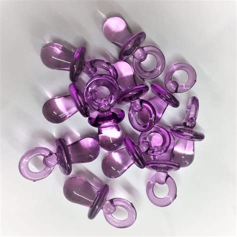 Cm Purple Transparent Dummy Charms Dummy Clips Pony Beads