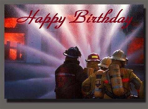 Firefighter Birthday Cads