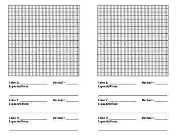 Thousandths Grid Mini Project by Gillyweed Gallery | TPT