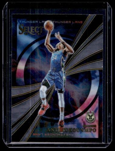 Panini Select Giannis Antetokounmpo Thunder Lane Bucks Ebay