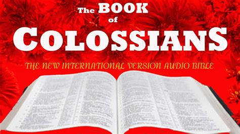 COLOSSIANS New International Version Audio Bible W Calmwater Sound