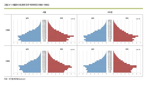 서울의 인구피라미드 서울연구데이터서비스