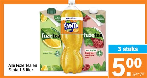 Fuze Tea Frisdrank Ice Tea Folder Aanbieding Bij Albert Heijn Details