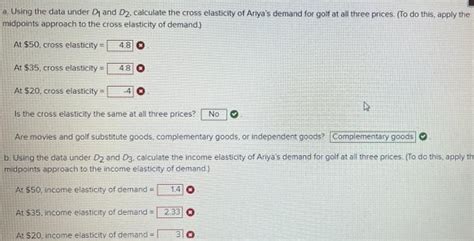 Solved Ariya Likes To Play Golf The Number Of Times Per Chegg