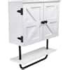 Dracelo 16 75 In W X 8 In D X 20 75 In H White Bathroom Wall Cabinet