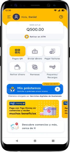 Qué es el botón de Préstamos en la aplicación Tigo Money Tigo Money