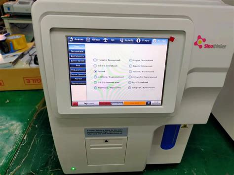 Sinothinker Hematology Analyzer Veterinary Russian Language Touch