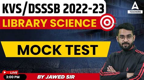 Kvs Dsssb Kvs Library Science Classes Mock Test