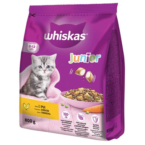 Whiskas Junior granule s kuřecím 800g