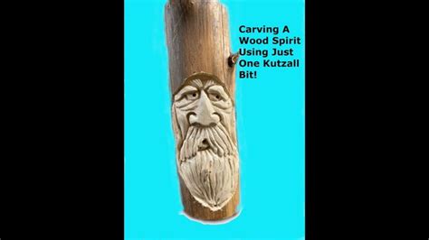 Carve A Wood Spirit Using Only One Bit Dremel Crafts Wood Spirit