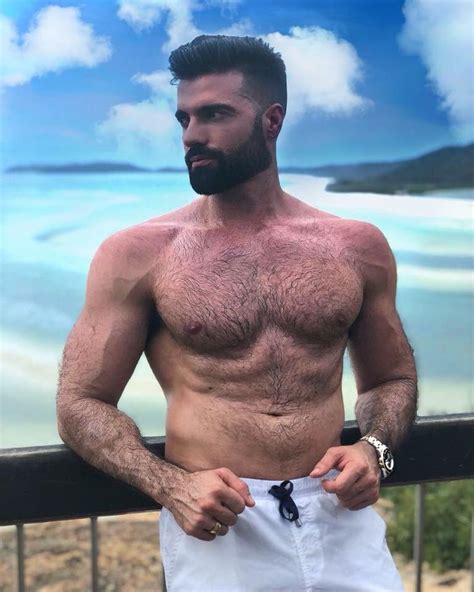 Dario Owen In Australia Hairy Men Beard Life Model