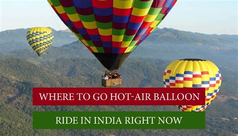 The Best 10 Hot Air Balloon Rides In India With Price 2024