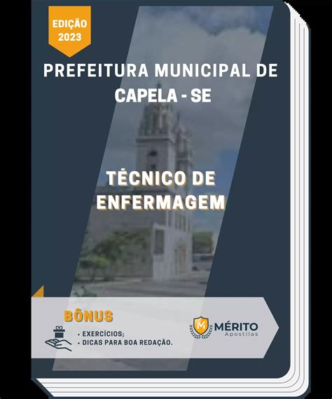 Apostila Técnico De Enfermagem Prefeitura Municipal Capela SE 2023