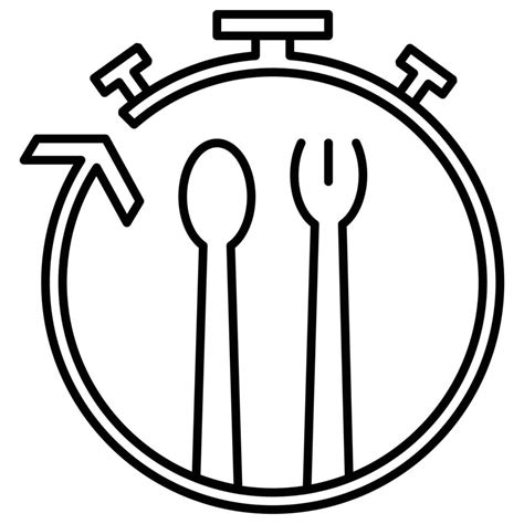 Icono De La Hora De Comer Tema Del Servicio De Comida 11704673 Vector