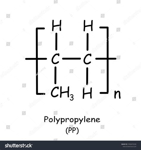 화학구조 템플릿 폴리 프로필렌pp 스톡 일러스트 1950670330 Shutterstock