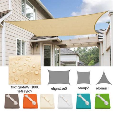 Waterproof Sun Shade Sail UV Patio Outdoor Top