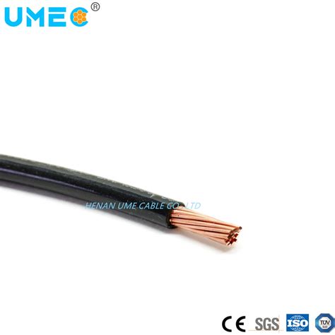 Solid Stranded Soft Annealed Copper Conductor PVC Insulated Thw Tw Wire