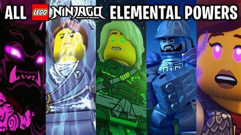 All Lego Ninjago Elemental Powers Youtube