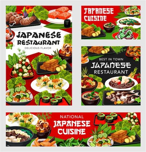 Premium Vector Japanese Cuisine Vector Japan Restaurant Posters