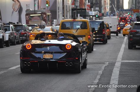 Ferrari California spotted in Manhattan, New York on 04/09/2017