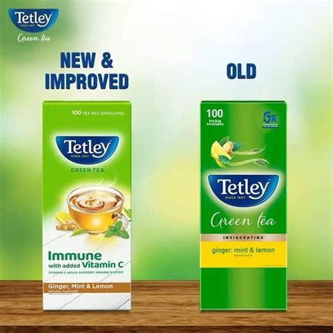 Ginger Mint And Lemon Tetley Flavored Green Tea Assam Packaging Type Box At Rs 420box In New Delhi