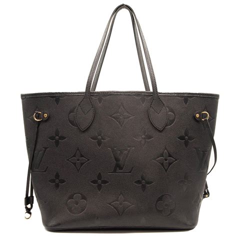 Louis Vuitton Neverfull Giant Mm Black Monogram Empreinte Leather Grailed