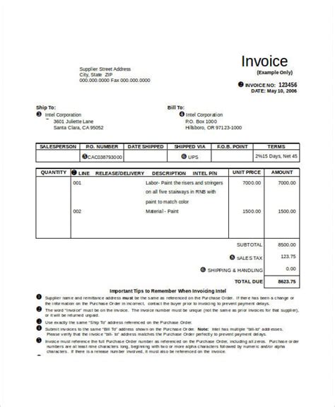 Vehicle Work Order Template Doctemplates