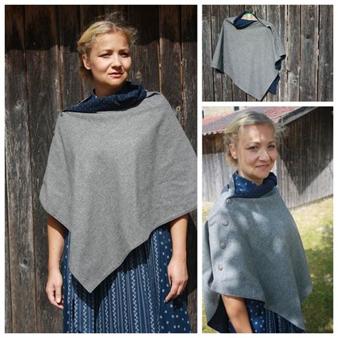 Ebook Patron Poncho Cape Folklore Femme Dirndl Schnitte En Allemand