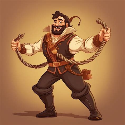 Premium Photo | Pirate cartoon character