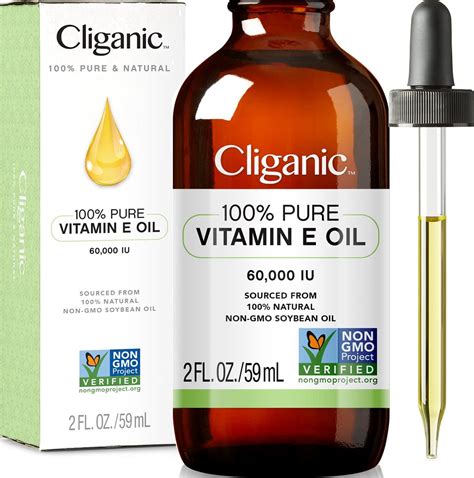 Cliganic Pure Vitamin E Oil 59 Ml Pure Natural Face And Body Oil