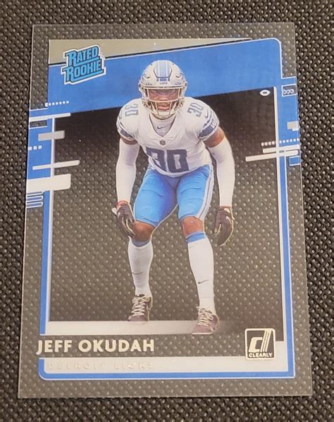 Jeff Okudah Rr Jo Prices Rookie Panini Chronicles Clearly